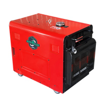 Meilleur générateur diesel silencieux triphasé AVR ATS 6 kW avec alimentation gaz et diesel, générateur diesel refroidi par air pour usage industriel