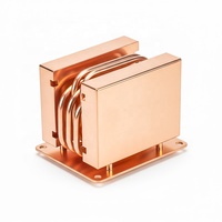 Module de refroidissement à ailettes en aluminium personnalisé, dissipateur thermique à caloduc pour refroidisseur industriel SCADA PLC sans ventilateur, dissipateur thermique passif rond pour IPC