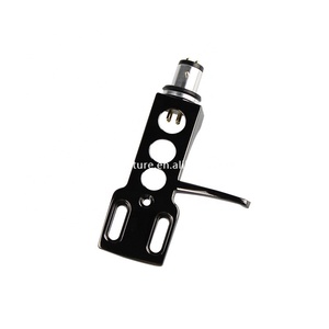 Cartucho de carcasa de cabeza giratoria para gramófono en forma de S, recto o con conexión tipo SME de 4 pines, color negro - Product Image 1