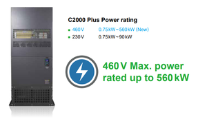 อินเวอร์เตอร์ Delta C2000 ซีรีส์ดั้งเดิม 55kW 75HP 380V ระบบควบคุมเวกเตอร์ประสิทธิภาพสูง VFD รุ่น VFD550C43A-00 สำหรับงานหนัก สำหรับอุตสาหกรรมพลาสติก - Product Image 4
