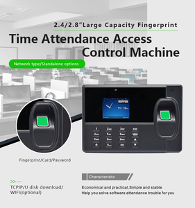 Software API gratuito UI500 Mantenimiento del tiempo Registrador de tiempo de huellas dactilares Máquina de asistencia de tiempo biométrico TCPIP - Product Image 4