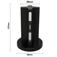 Support de charge 4-en-1 OEM pour 2 manettes Joy-Con avec aimant intégré et indicateur LED