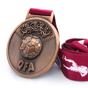 Medalla Deportiva de Metal Personalizada de Alta Calidad, Diseño Propio, en Blanco, de Aleación de Zinc, 3D, Dorada, para Campeón de Maratón - Product Image 1