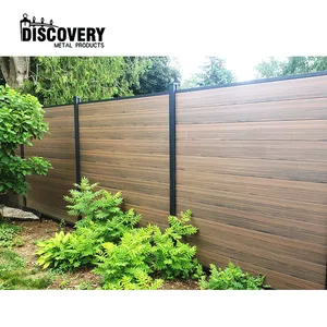 Gran oferta americana de alta calidad, valla compuesta de plástico y madera para jardín y cubierta, valla DIY de WPC resistente a la intemperie