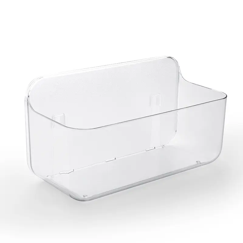 Wholesale Bathroom Punch-free Clear Storage Box Commodity Toilet Rack Shelf