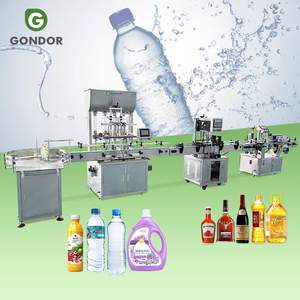 Máquina Automática de Llenado y Etiquetado de Botellas de Bebidas Líquidas con 4 Boquillas de 1 ml y 1 litro para Aceite de Oliva - Product Image 1
