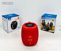 Haut-parleur sans fil portable V37MINI, prix d'usine, 8W avec lumière RGB, haut-parleur de fête à domicile, caisson de basses pour une utilisation intérieure et extérieure