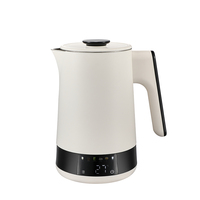 Bouilloire électrique sans fil en acier inoxydable 1500W (1,7L) avec contrôle numérique de la température, couleurs personnalisables, pour usage domestique