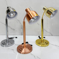 Lampe chauffante pour buffet de restaurant Yuantai, chauffage infrarouge, contrôle automatique de la température, arrêt automatique de sécurité, argent/or