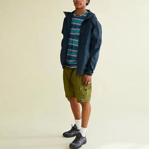 Veste coupe-vent décontractée pour hommes personnalisée OEM Protection coupe-vent d'automne avec col montant en toile imperméable coupe-vent - Product Image 6