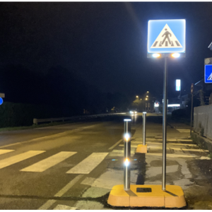 Panneau de signalisation pour piétons Optoélectronique Fig. 303 60 cm de diamètre - Product Image 4