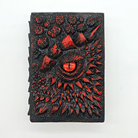 Cahier de notes en relief 3D GTB02 Nouveau cahier d'artisanat en résine Ornements de bureau pour cadeau d'anniversaire Livre de dragon animé de luxe