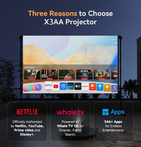 Tripsky thông minh <span class=keywords><strong>Android</strong></span> 13 mini LED Chiếu Chính thức Netflix 4K Video 1080P proyector không dây wifi nhà máy chiếu di động - Product Image 3