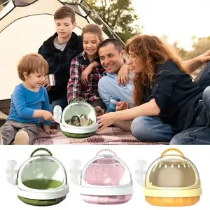 Transportín para Mascotas Pequeñas, Bebedero, Jaula <span class=keywords><strong>de</strong></span> Viaje para Hámster, Bolsa para Conejillo <span class=keywords><strong>de</strong></span> Indias, Erizo, Accesorios para <span class=keywords><strong>Hurones</strong></span>, Estuche <span class=keywords><strong>de</strong></span> Viaje Portátil - Product Image 3