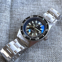 Tandoorio NH35A PT5000 62MAS montre pour hommes, plongée automatique 300M, bague en argent bombé AR verre saphir, lunette rotative, Date, Bracelet en acier