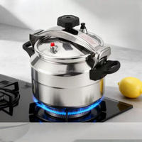 Casserole à pression économique en aluminium, anti-explosion, écologique, compatible avec les cuisinières à gaz, sans revêtement intérieur, plusieurs tailles pour la famille