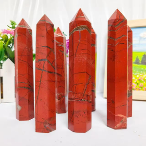 Venta al por mayor: Torre de cristal de jaspe rojo pulido de alta calidad, espécimen mineral, colección, varita de cristal curativa - Product Image 5