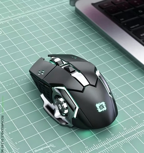 เมาส์เกมมิ่งไร้สาย RGB แบบชาร์จได้ เงียบ พร้อมปีกเคลือบไฟฟ้า รับผลิตตามสั่ง ขายส่งจากโรงงาน พร้อมโลโก้ของลูกค้า - Product Image 1