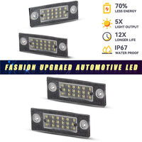 Pour Audi A2 1999-2005 feux de plaque d'immatriculation arrière Led, Canbus sans erreur feux arrière automatiques feux de stationnement arrière