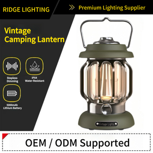Linterna de Camping RIDGE Retro Vintage, Resistente al Agua IPX4, Recargable Tipo-C, LED Regulable, ABS+Metal, 1 Año de Garantía, Personalizable, Venta al Por Mayor - Product Image 1
