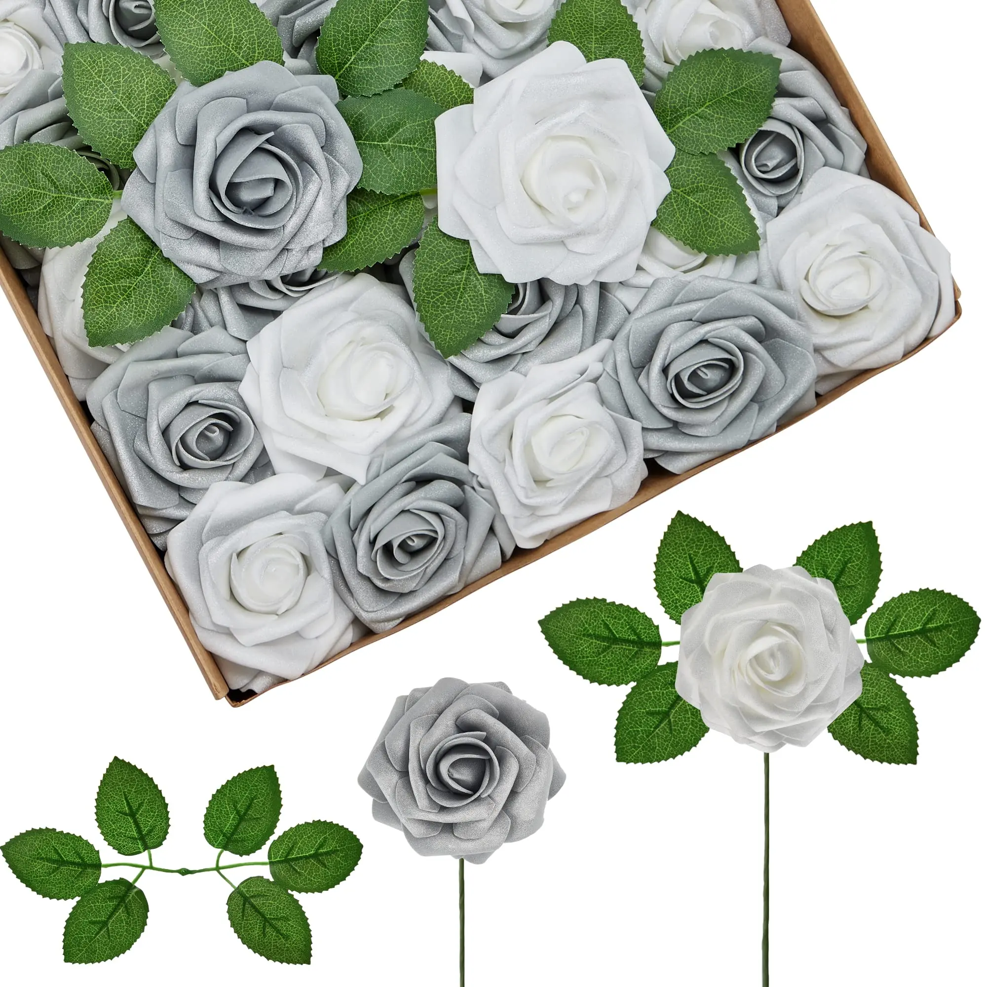 家族や結婚式のための装飾的な花本物のタッチ色の人工バラの花束シルク造花