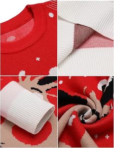 2025 fournisseur Logo personnalisé famille noël <span class=keywords><strong>pull</strong></span> moche <span class=keywords><strong>pull</strong></span> Couple drôle renne vacances noël <span class=keywords><strong>pull</strong></span> - Product Image 6