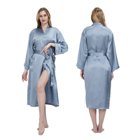 Robe de chambre en satin de soie 100% personnalisée pour femmes, peignoir, kimono, robes de demoiselle d'honneur, vêtements de nuit pour mariage, pyjama en soie pour femmes