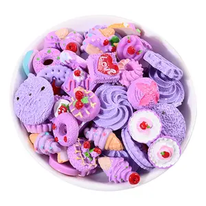 100 adet karışık simülasyon Mini gıda kör çanta Flatback reçine Cabochon Scrapbooking telefon dekor DIY çocuk oyuncakları bebek aksesuarları