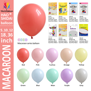 Hot bán màu hồng tím màu globos pastel bóng cung cấp pastel cầu vồng Macaron <span class=keywords><strong>Latex</strong></span> bóng bay - Product Image 2