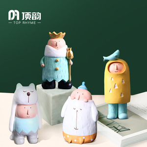 Top Rhyme Resin Animal Ornament Abstract Cartoon Home Decor Artistic Gift Decoration - Product Image 4
