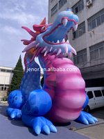 Dragon gonflable géant Cartoon Blow Up Personnage de dragon gonflable pour la publicité extérieure