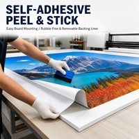 Cetak Latar Belakang Pernikahan Personalisasi, Cetak Foto Kustom, Kertas Sintetis PP Matte 4x8 Ft Tahan Air untuk Dekorasi Pesta Pertunangan
