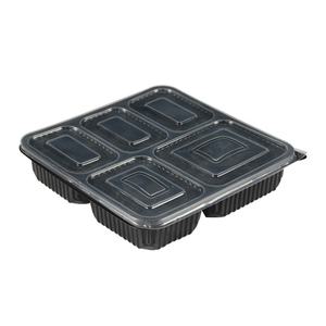 โรงงานขายส่ง กล่องอาหารกลางวันแบบใช้แล้วทิ้ง 5 ช่อง ฝาปิด วัสดุเกรดอาหาร PP หนาพิเศษ ความจุ 1-3 ลิตร สำหรับบรรจุอาหารแบบนำกลับบ้าน รุ่น KX - Product Image 1