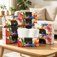 Vente en gros d'usine de mouchoirs en papier jetables biodégradables ultra doux et hautement absorbants en pâte vierge
