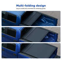 Couverture de benne de camion électrique rétractable compatible avec Toyota Hilux Revo 2015+ avec arceau de sécurité OEM, benne de 5 pieds, en aluminium, enroulable