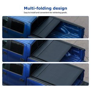 Couverture <span class=keywords><strong>de</strong></span> benne <span class=keywords><strong>de</strong></span> camion électrique rétractable compatible avec Toyota Hilux Revo 2015+ avec arceau <span class=keywords><strong>de</strong></span> sécurité OEM, benne <span class=keywords><strong>de</strong></span> 5 pieds, en aluminium, enroulable - Product Image 6