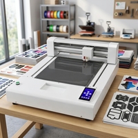 CNC Oscillerende Mes Flatbed Snijplotter Digitale Afwerkingssnijder voor PET PVC Folie, Zelfklevende Materialen en Kartonnen Dozen