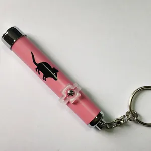 Tùy chỉnh vật liệu kim loại chiếu Keychain Đào Tạo Vật nuôi đồ chơi