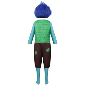 Monos de dibujos animados para fiesta de Halloween para hombre <span class=keywords><strong>Trolls</strong></span> <span class=keywords><strong>Branch</strong></span> Princess Poppy disfraz juego Cosplay disfraces para adultos niños - Product Image 6