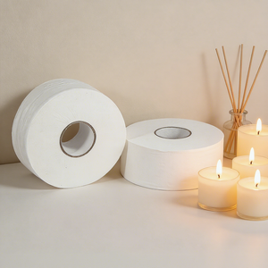 <span class=keywords><strong>Papier</strong></span> <span class=keywords><strong>toilette</strong></span> jetable écologique, antibactérien, en <span class=keywords><strong>rouleau</strong></span> jumbo, en pâte de cellulose douce de qualité supérieure, plus résistant, 13,5 g x 2 plis, sans poussière - Product Image 1