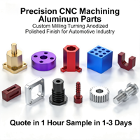 Pièces en aluminium usinées avec précision par CNC, fraisage et tournage sur mesure, finition anodisée pour applications automobiles