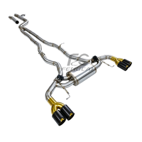 Échappement Catback Valvetronic pour BMW X3 X4 G01 G02 M40i 2020-2024 B58, système d'échappement avec silencieux et embouts en carbone quadruples