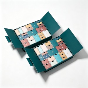 Boîte cadeau magnétique personnalisée, style livre, ouverture rigide, avec double couvercle à rabat pour cadeaux haut de gamme, double porte à rabat - Product Image 5