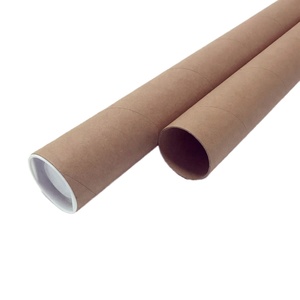 Wholesale White Paper Core Custom Mailing Tubes Black Eco-Friendly Packaging Bespoke Paper Tubes Brown Shipping Tubes - Product Image 3