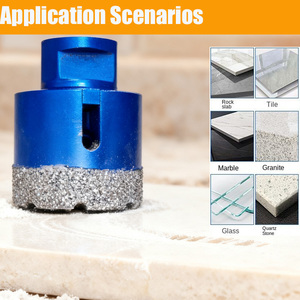 Bộ 8 mũi khoan kim cương mài chân không M14, dùng cho gạch men, đá granite, đá marble - Product Image 6