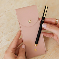 Estuche para bolígrafos RR, útiles escolares, estuches para lápices, caja moderna para lápices, organizador de papelería, estuche de cuero PU para lápices para niñas