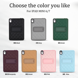 Étui antichoc avec béquille pliable portable pour <span class=keywords><strong>iPad</strong></span> Mini <span class=keywords><strong>6</strong></span>, <span class=keywords><strong>coque</strong></span> de tablette anti-rayures à motif grille 3D tendance pour <span class=keywords><strong>iPad</strong></span> Mini 7 - Product Image 6