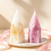 Bougies parfumées géométriques en forme de pilier, moulées à la main, multicolores, décoratives pour la maison, les mariages et les fêtes (vente en gros)