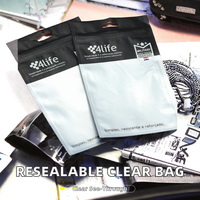 Sac à fermeture éclair transparent personnalisé, recyclable et refermable, imprimé en héliogravure, pour emballage d'accessoires mobiles, avec fente Euro – Vente chaude
