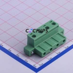 KF2EDGKM-7.62-4P Plug-in Terminal Block P=7.62mm Connector Plug Screw Fixing 1x4P 7.62mm - Product Image 1
